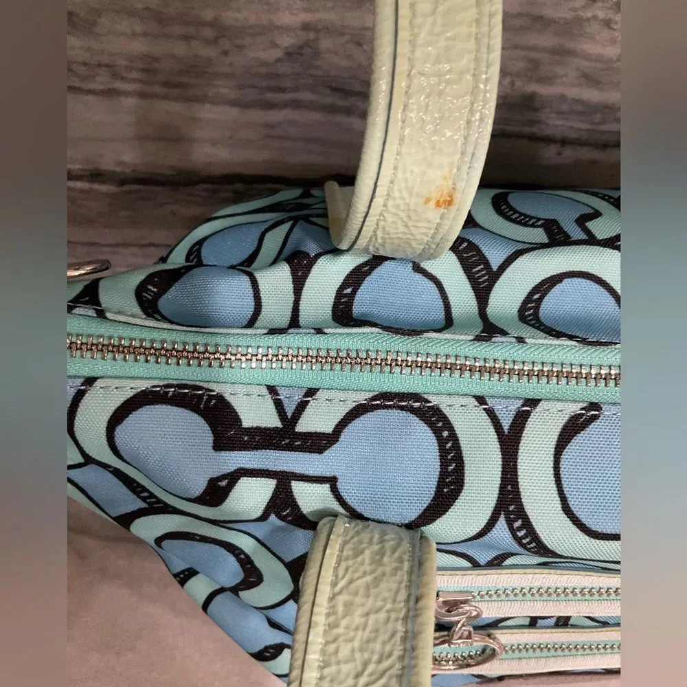 Coach Poppy 3D‎ Op Art Glam Tote Purse Handbag